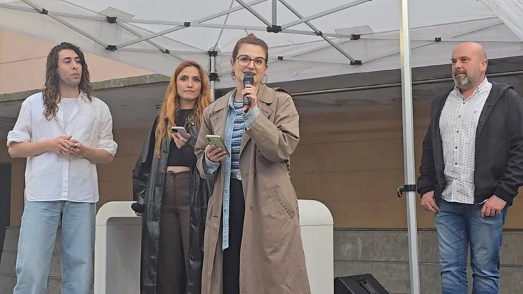 Emma Duran en el atardecer de la Fiesta Mayor