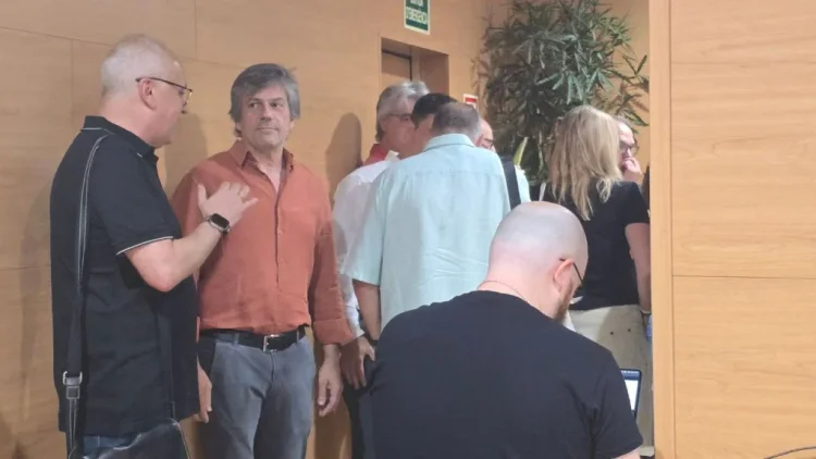 Fernando Vicente amb Miquel Riera