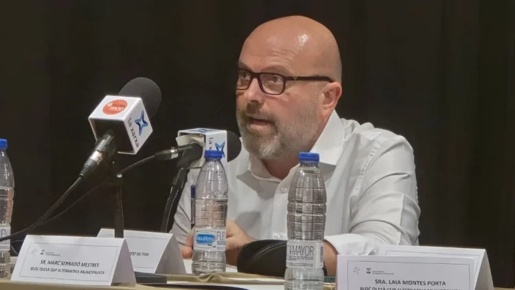 Jordi Parent durant el Ple