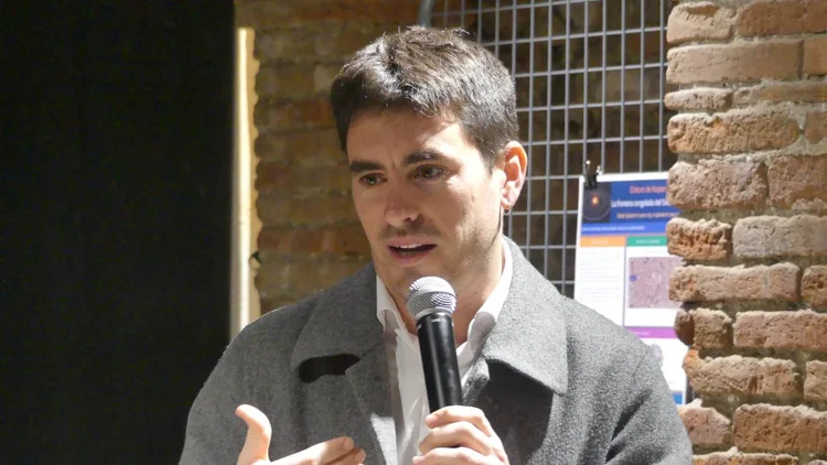 Marc Serradó durant la seva intervenció