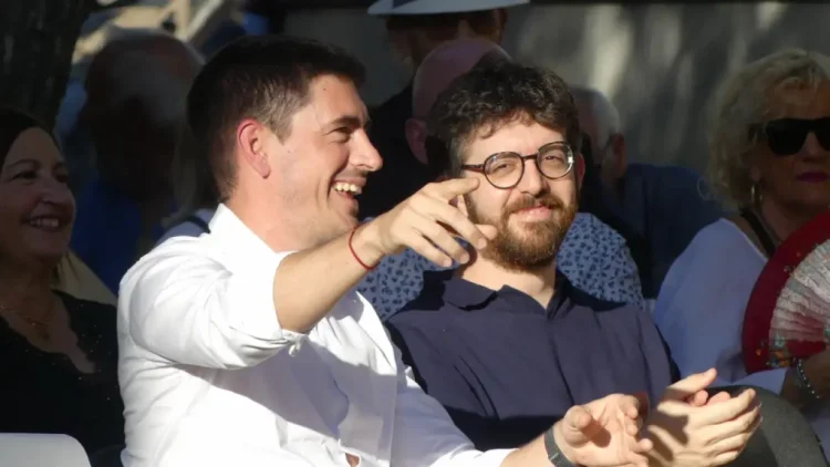 Marc Serradó i Joan Martínez, d'esquerra a dreta