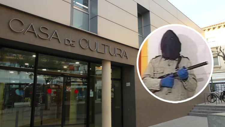 Casa de Cultura de Olesa de Montserrat junto a un terrorista de la organización