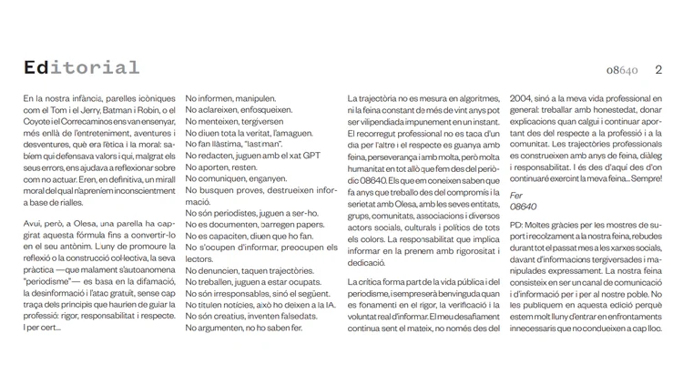 Editorial de Fernando Gigena Benito