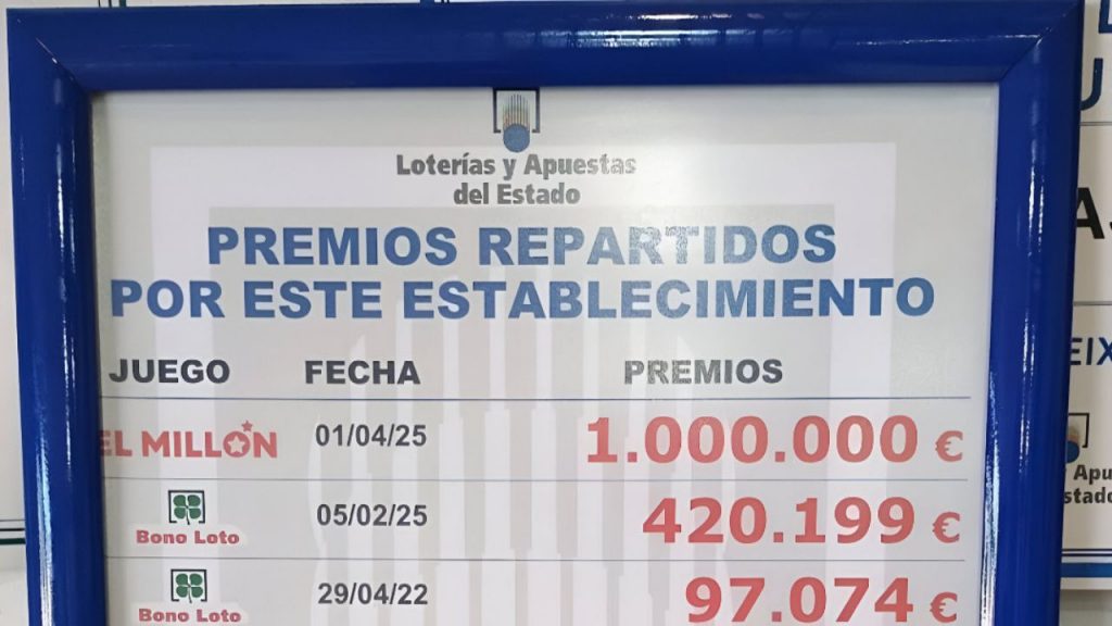 Premi sorteig d’‘El Millón’ d’Euromillones