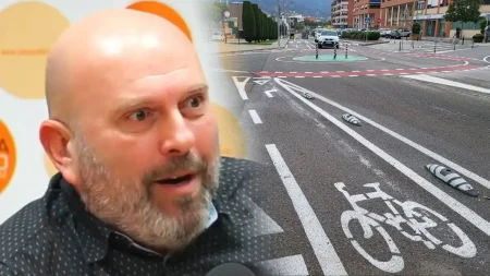 Alcalde Jordi Parent i carril bici