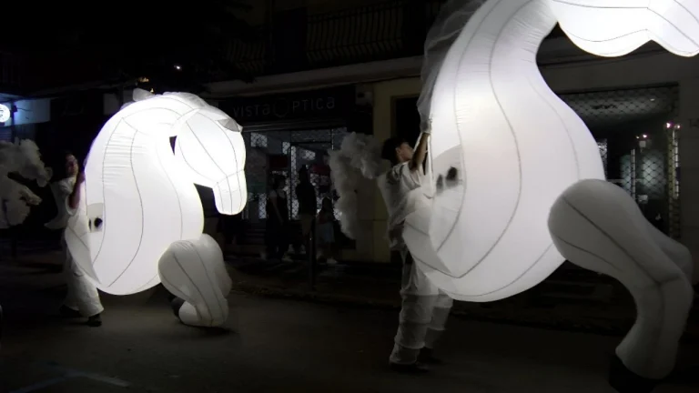 La Rua i la Festa de la Llum d’Olesa omplen els carrers malgrat l’amenaça de pluja Rua de la llum