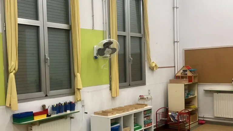 Ventilador a un aula d'Olesa / Ajuntament d'Olesa