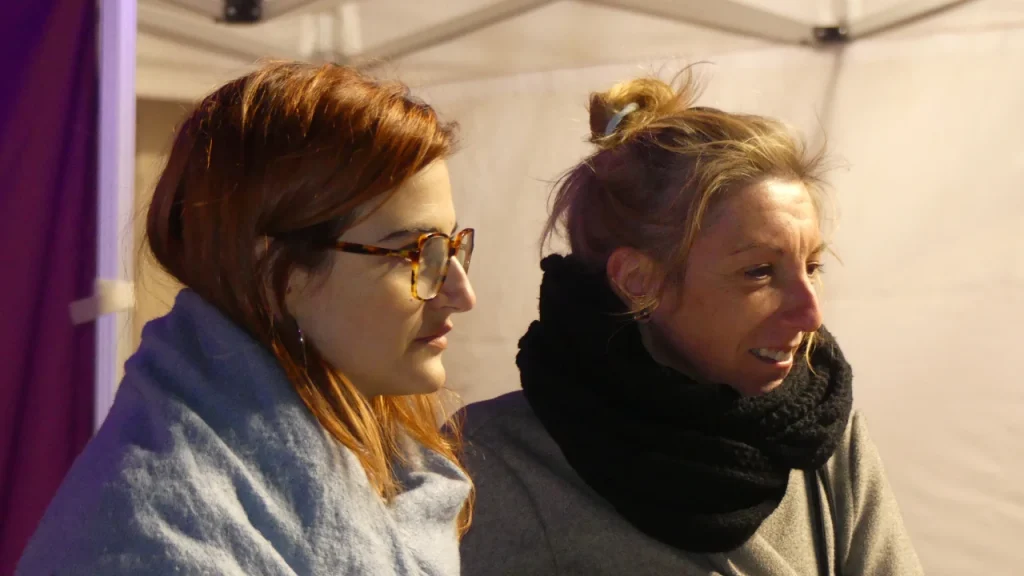 Emma Duran i Anna Valero, d'esquerra a dreta