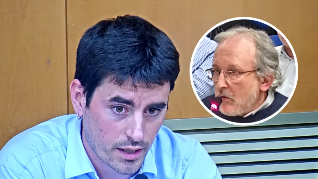 Marc Serradó i Martí Obiols al darrer el ple